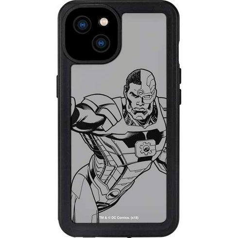 DC Comics Cyborg Comic Pop iPhone 15 Plus Waterproof Case